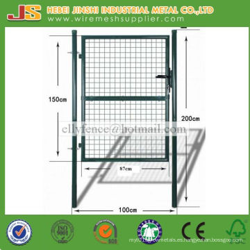 Puerta de jardín del acoplamiento de alambre de la puerta del hierro del jardín del precio barato de la alta calidad